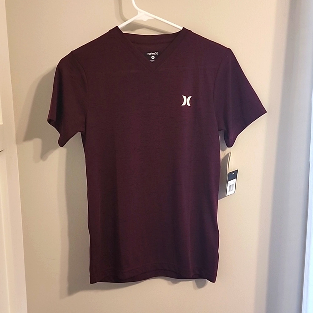 NWT Boys Hurley Short Sleeve V-neck Tee Shirt